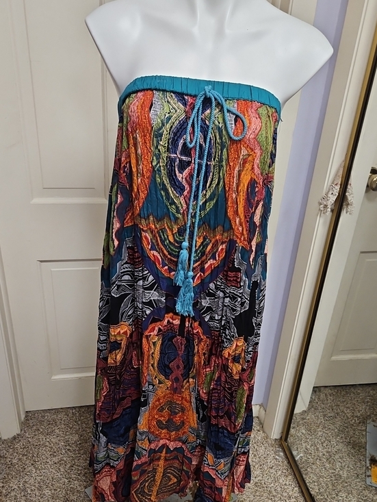 Angie Dresses & Skirts - Angie Fall Autumn Bohemian Multi-Color Strapless Dress Or Skirt